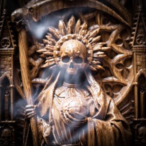 Santa Muerte goddess statuette, Holy Death, for home altar, Catholicism, Hinduism, wicca, statue, witches