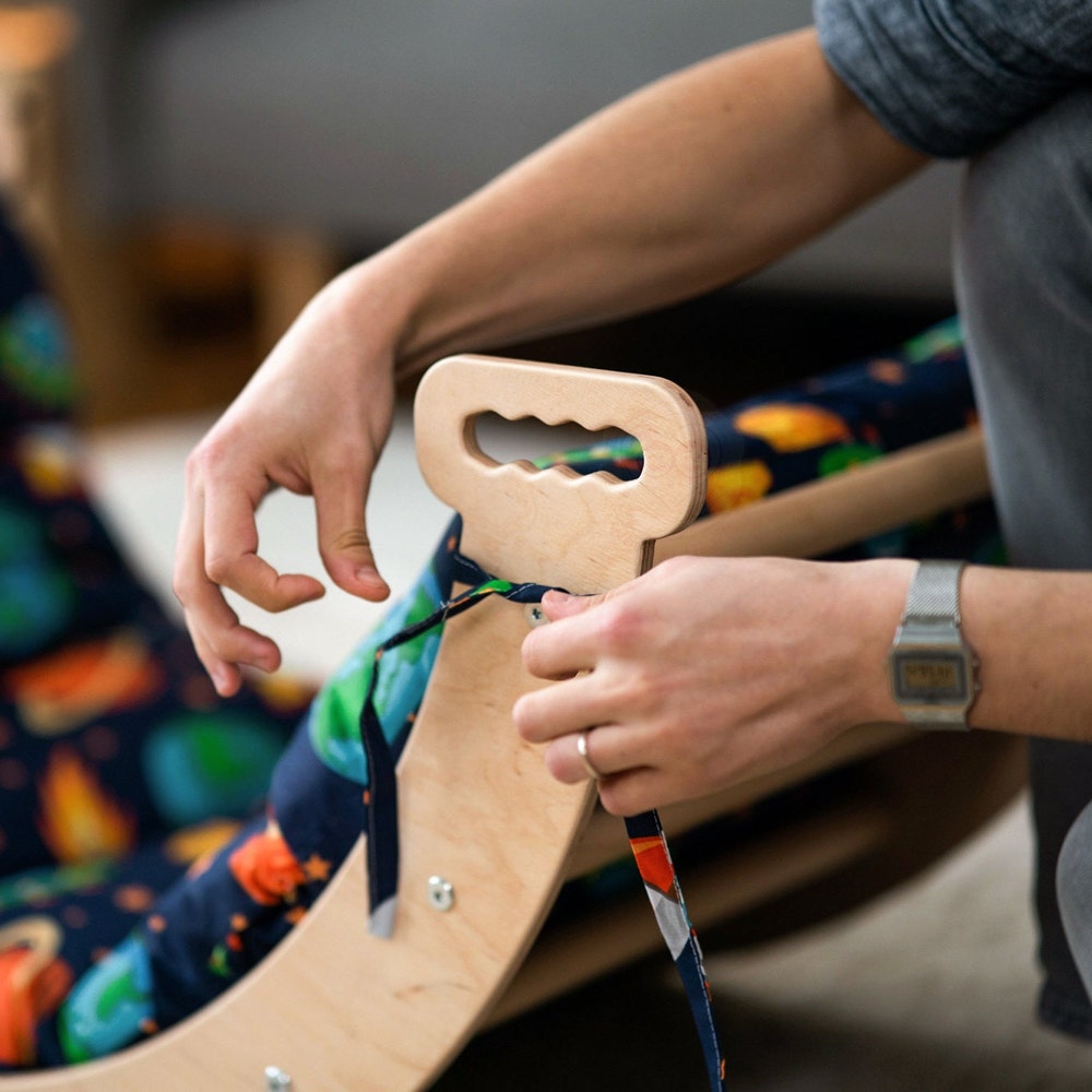 Baby Gift Cotton Cushion for Montessori Arch, Waldorf Soft Play Equipment Climbing Arch Pillow, Kletterbogen Kissen Handmade - Image 7