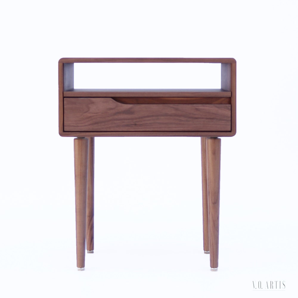 Nightstand in solid Oak or Walnut. - Image 7