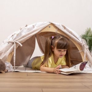 Baby Mobile Kids Tent for Climbing Arch, Boho Canopy Tent for Montessori Arch Christmas Gift, Soft Play Equipment Preppy Room Decor