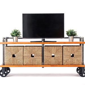 NEW TV stand Industrial furniture, Record player table, tv cabinet, tv table, tv console, media console, Media stand, turntable stand