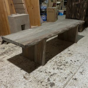 Rustic coffee table for living room live edge side table wooden rustic mid-century farmhouse furniture rectangular vintage-like