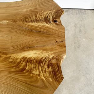 Live Edge Dining Table | Elm Table | Rustic Modern Table | Pedestal Table
