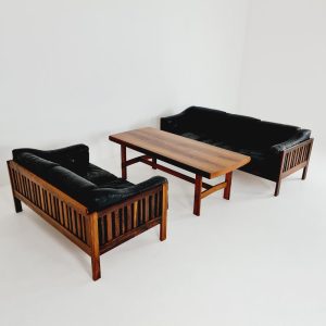 Mid Century Scandinavian Midcentury lounge sofa ground 2, 3 & table by Ingvar Stockum "Monte Carlo", 1965