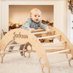 Montessori furniture, Climbing arch, Wooden play gym, Kids climber Montessori baby gym Personalized Toddler climber Climbing furniture