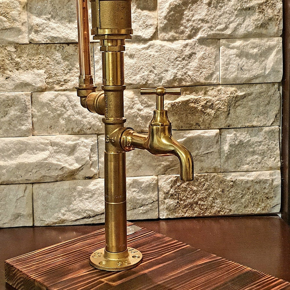 Alcohol Dispenser Tap, Jack Daniels Gifts for Men, Industrial Home Bar Stand Man Cave, Friend Gifrt, Gifts For Him, Gift For Boyfriend