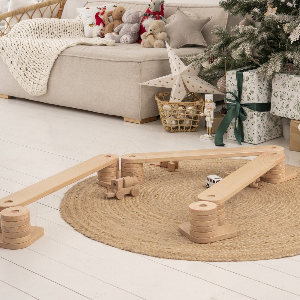 Wooden Balance Beam, Balance Toy, Montessori Balance Toys, Balance Board, Wooden gymnastic Set - Image 3