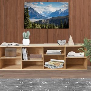 low Bookcase,Room Divider Bookshelves,Furniture Bookcase,Modern Low Bookshelves,Geometric Bookcase,Bookshelf For Living Room