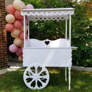 Candy Cart, Her Birthday, dessert bar & Event Decor, Party Cart, Heart style Party Decor