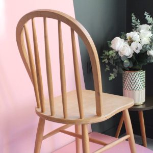 Vintage Dining Chair, Farmhouse Chair, Chic Farmhouse, Vintage Cottage Chair, Massive Chair, Solid Wood Chair, Rustic Design, 70's, 60's