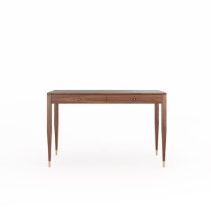 Mid century walnut office desk with two solid walnut drawers, home office desk, modern, writing desk, solid walnut desk, table, bureau