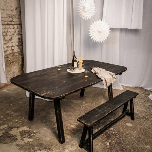 Reclaimed wood table EMIL