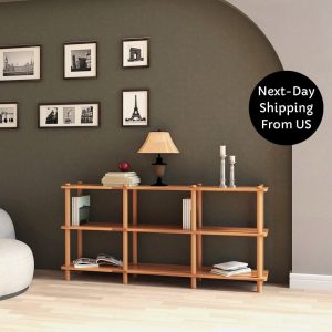 Solid Beech Wood  Bookshelf, Solid Wood Bookcase With 3 Shelfs, Custom Bookcase, Farm House Wooden Bookcase, Living Room Bookshelf