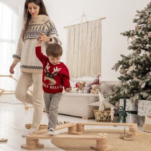 Wooden Balance Beam, Balance Toy, Montessori Balance Toys, Balance Board, Wooden gymnastic Set