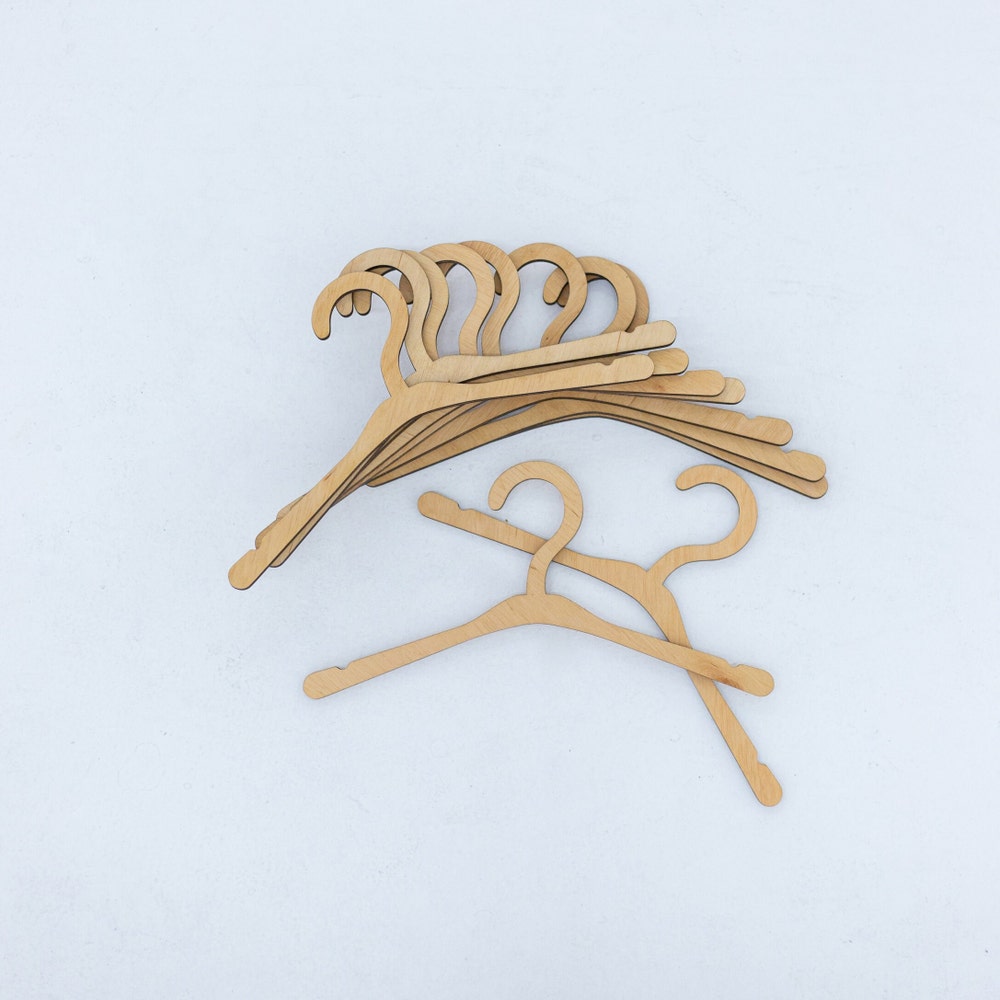 Wooden Clothing Rack with Shelves and Hangers, Newborn Baby Wardrobe, Teepees for kids, Montessori furniture, Nursery Infant Dress Hanger - Image 11