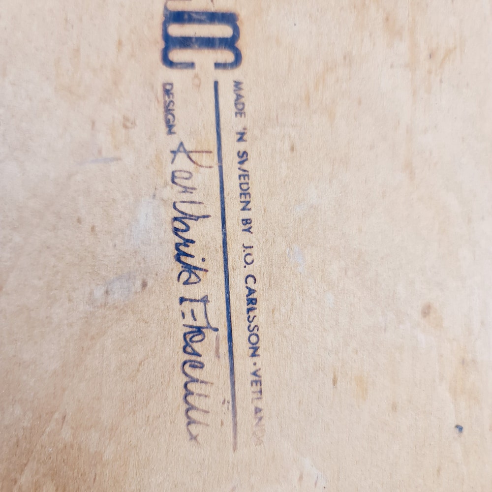 Mid century Swedish Modern Oak dining chairs by Karl Erik Ekselius, 1960s, Set of 4 - Image 10