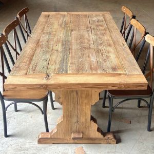 Rustic Kitchen Dining Table Wood, Rustic Farmhouse Dining Table Large , Reclaimed Wood Kitchen Table, Rustic Dining Room Table