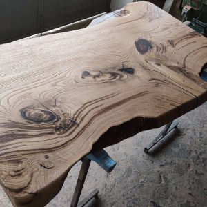 Live Edge Dining Set | Slab Table | Reclaimed Wood Table | Live Edge Table | The Rustic Hut