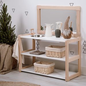 Child Montessori washbasin toddler Waschtisch kind Type B+ Plus, WITH mirror  Gift for kids