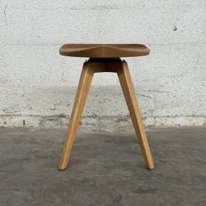 Mid Century Modern Dining Stool, Swivel Stool, Wood Tractor Seat Stool, Farmhouse Kitchen, Counter Height Stool, Dining Chair, Tabouret