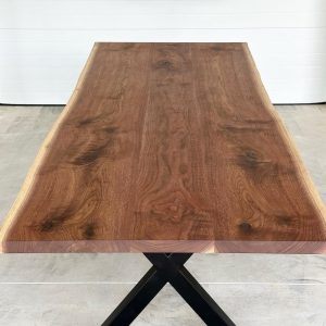 Live Edge Walnut Dining Table | Walnut Dining Table | Custom Table | Salvaged Table | Hardwood Table