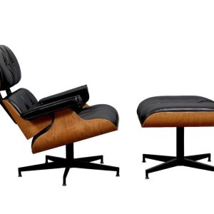 Custom color Classic Chaise Lounge chair with Foot rest Modesto, Eames Puffy Chaise Lounge, holywood chair, Bent wood Armchair