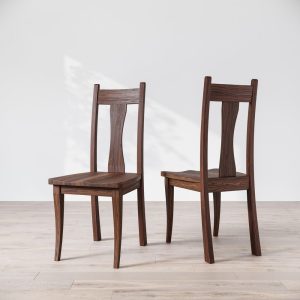 Solid Wood Florence Dining Chair, Wooden Chair, Dining Chair, Walnut Dining Chair, Black Walnut Dining Chair, Black Chair, Custom Chair