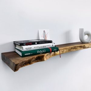 Walnut Floating Shelves, Custom Wood Shelves, Rustic Shelves, Bathroom Shelves with Bracket, Long Book Shelves, Oak Kitchen Shelves