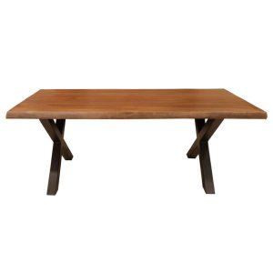 Wood Dining Table - Rumelia , Solid Wood Table , Live Edge Wooden Table , Farmhouse Kitchen Table , Rustic Dining Table