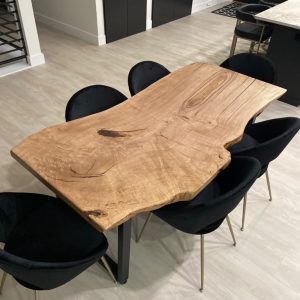 Natural wood dining table on Etsy. See more ideas about dining room table, dining room design