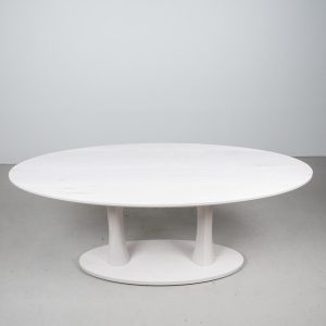 White Wood Dining Table, Elliptical Oval Table, Double Pedestal Kitchen Dining Table Maple, Oval Wood Kitchen Table, White Dining Table