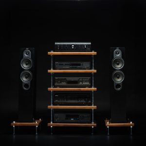 2 IN 1 Rack BEST SELLER, Simple bolts 5 Tier Threaded Rod Stand, Industrial  rod stand, vinyl stand, audio rack, Industrial turnable stand