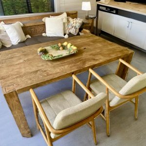 Reclaimed Wood Dining Table Rectangle, Dining Table Rustic Farmhouse Patio Table, Outdoor Patio Furniture Reclaimed Wood Table