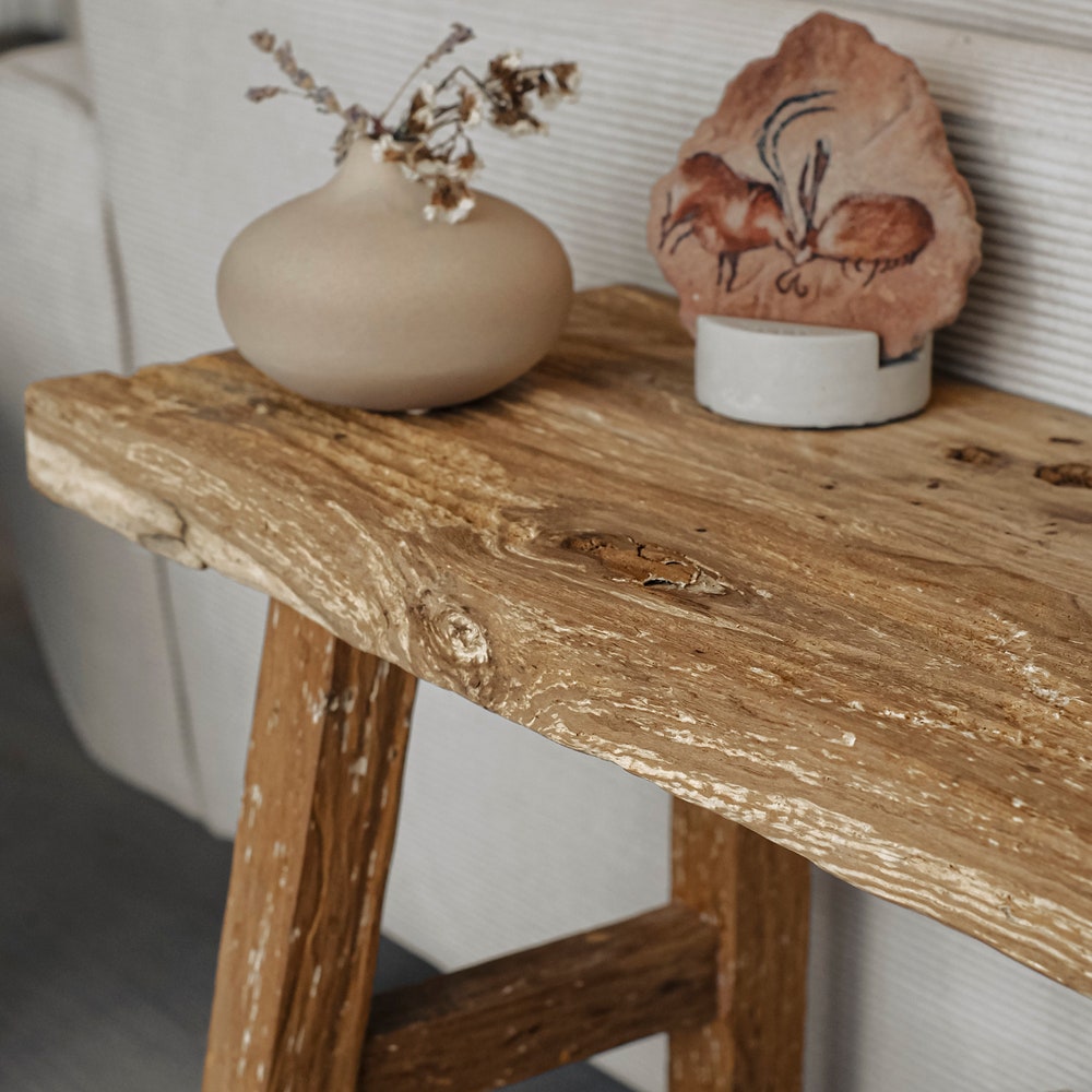 Console Table, Unique Rustic/Reclaimed Wood, Custom Farmhouse Hallway Sofa Entrway Wooden Solid Foyer Dresser Entry Table Gift for Women/Her - Image 6