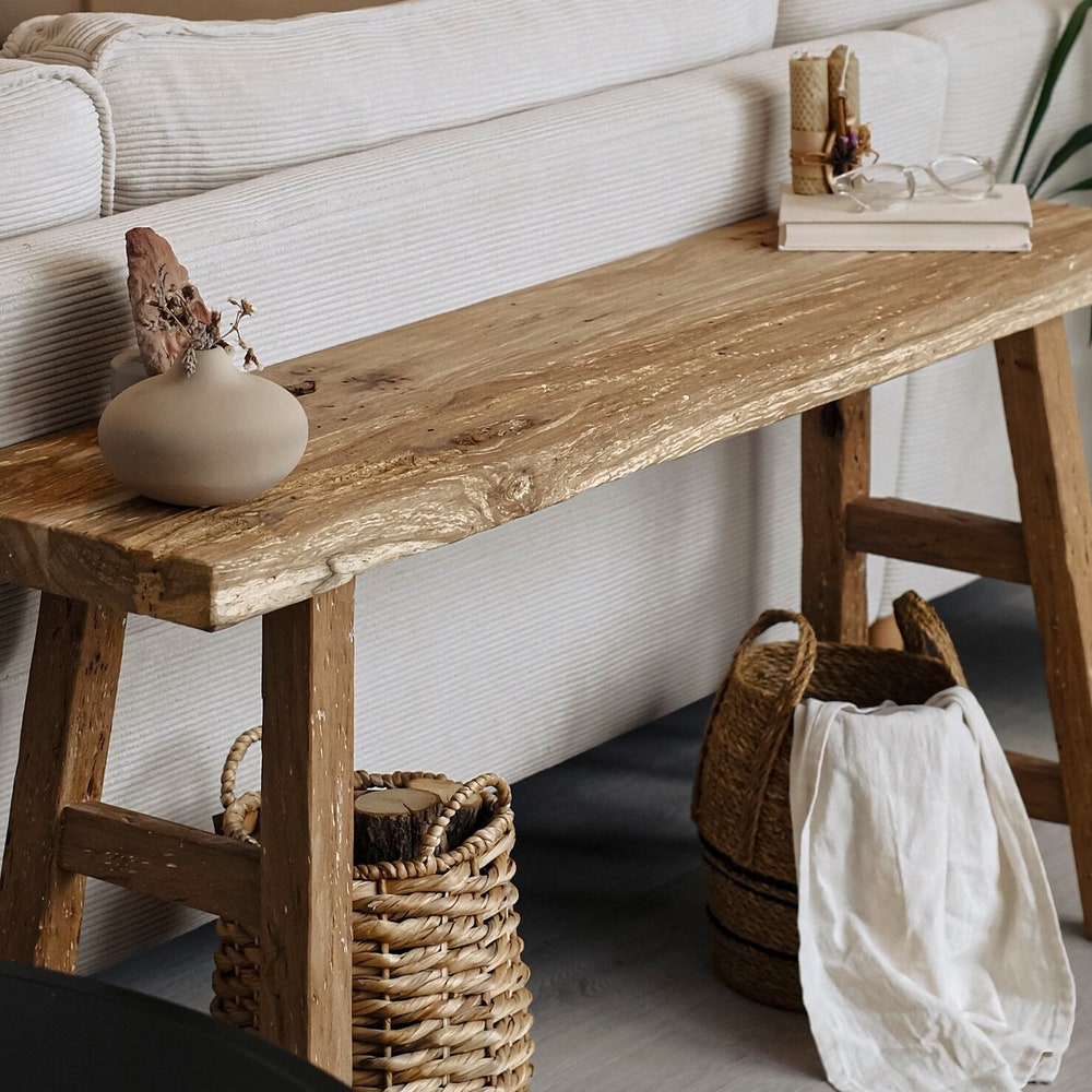 Console Table, Unique Rustic/Reclaimed Wood, Custom Farmhouse Hallway Sofa Entrway Wooden Solid Foyer Dresser Entry Table Gift for Women/Her