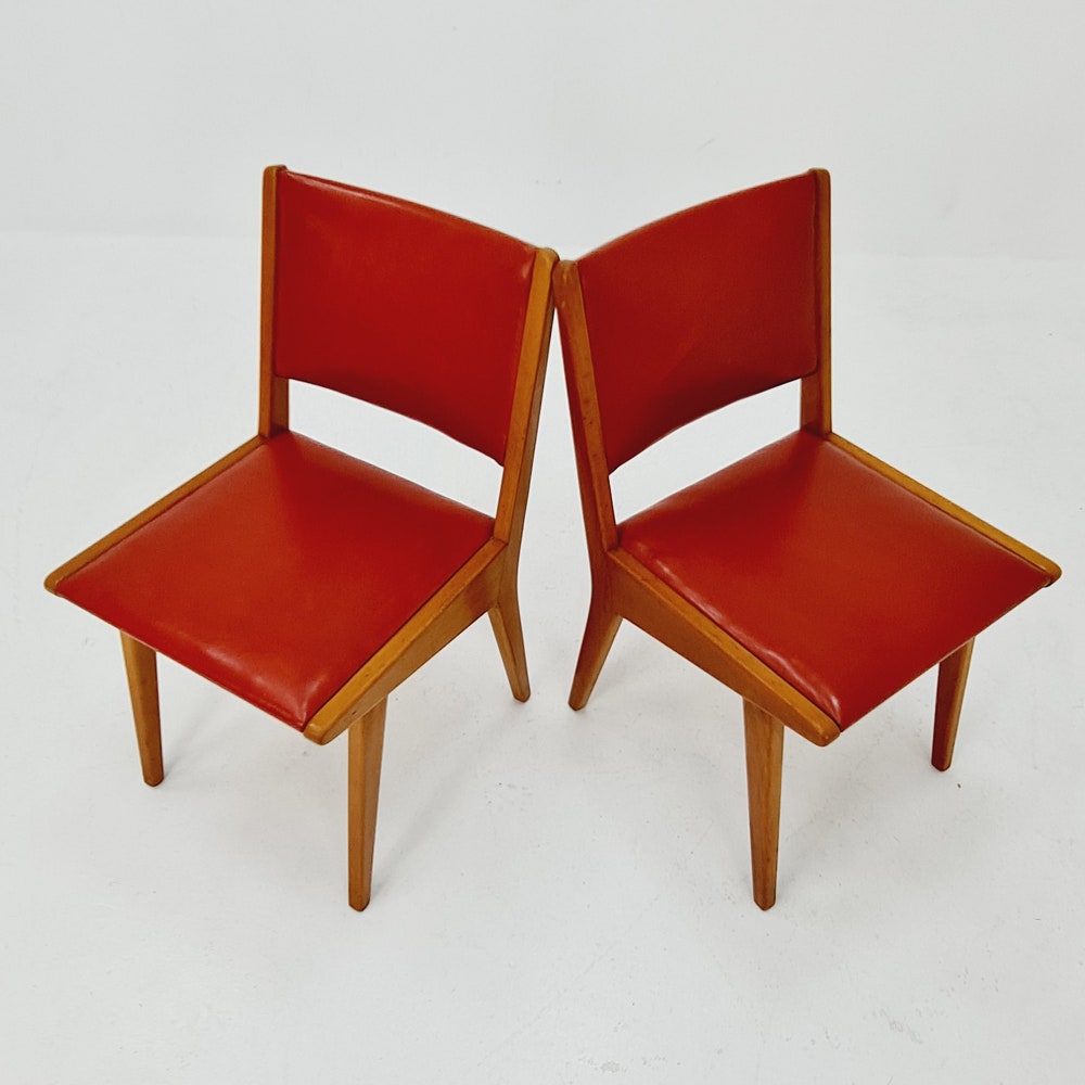 Vintage German dining charis by Jens Risom For Knoll Model Vostra 666, 1960s, set of 2 - Image 8