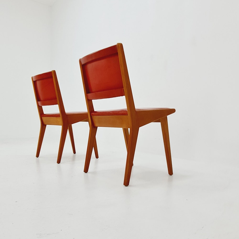 Vintage German dining charis by Jens Risom For Knoll Model Vostra 666, 1960s, set of 2 - Image 9