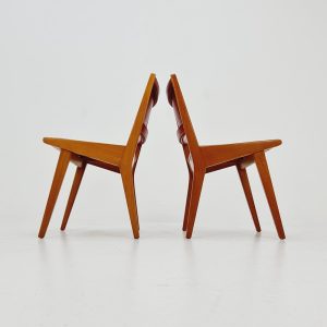 Vintage German dining charis by Jens Risom For Knoll Model Vostra 666, 1960s, set of 2