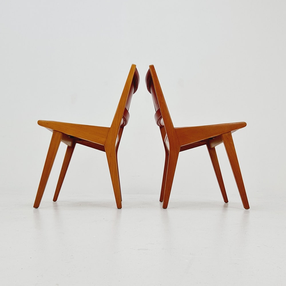 Vintage German dining charis by Jens Risom For Knoll Model Vostra 666, 1960s, set of 2