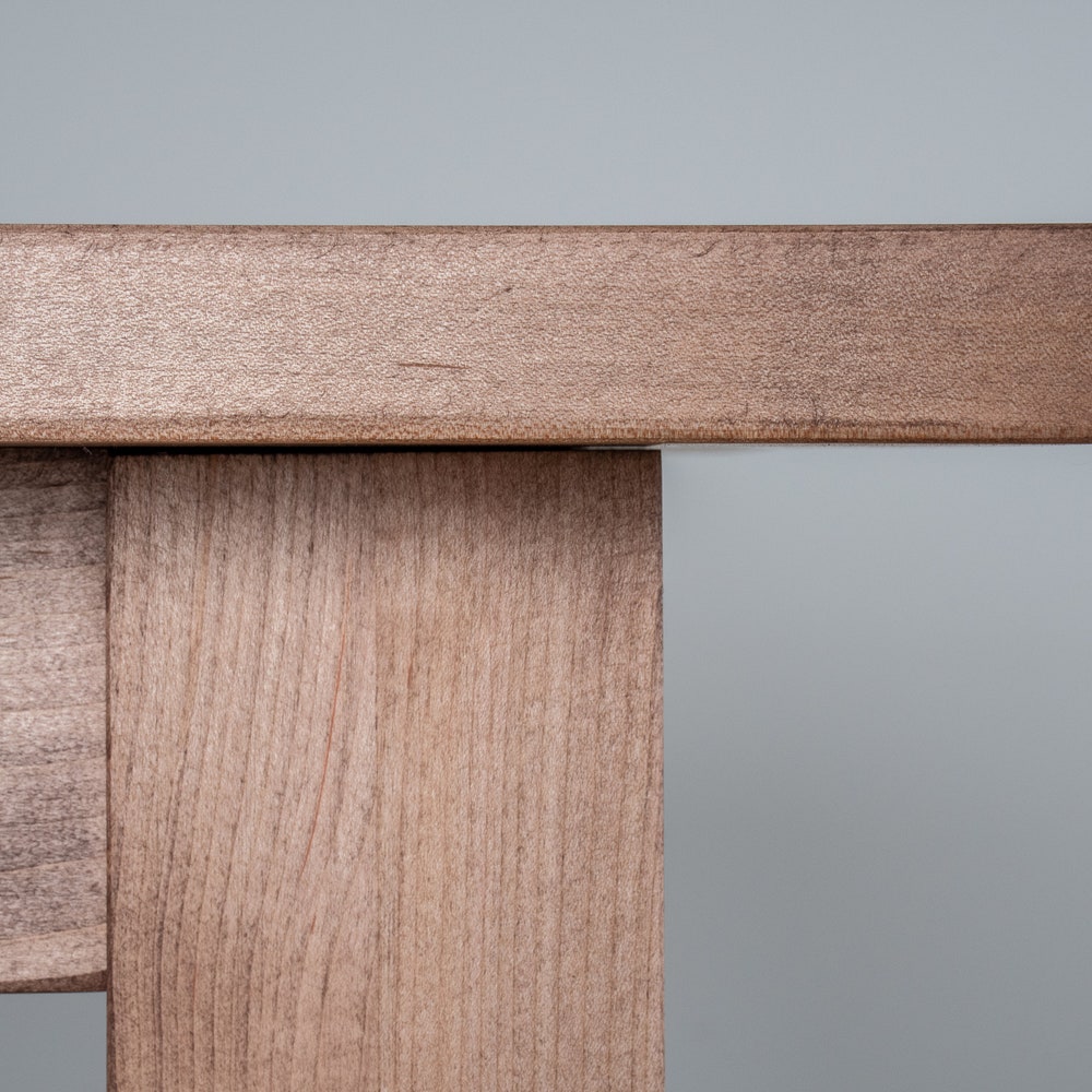 Dining Table w Leaf, Expandable Wood Table, Rectangle Parsons Table Expands to Become Square Dining Table, Unique Expandable Dining Tables - Image 5