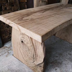 Natural Wood Dining Table, Rustic Metal with Natural Stains, Brown, Grey. Rustic Dining Table custom made furniture