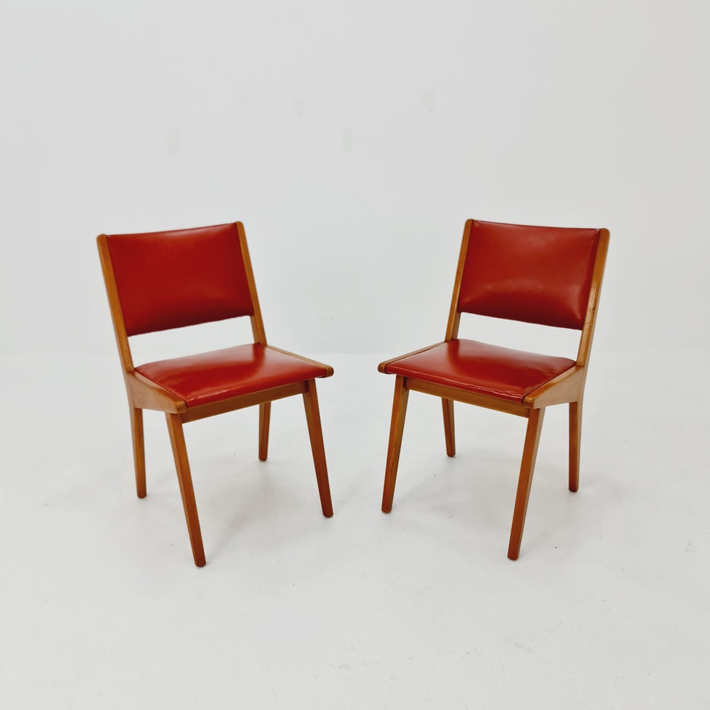 Vintage German dining charis by Jens Risom For Knoll Model Vostra 666, 1960s, set of 2 - Image 4