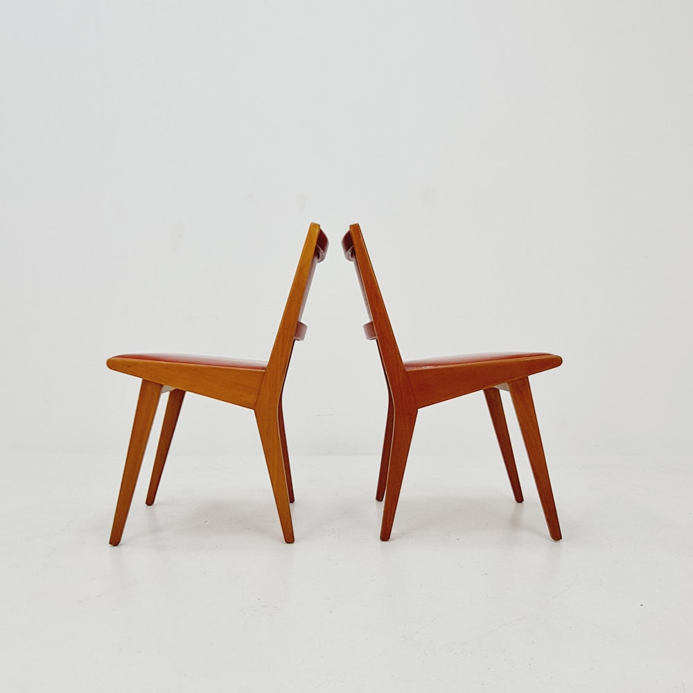 Vintage German dining charis by Jens Risom For Knoll Model Vostra 666, 1960s, set of 2 - Image 11