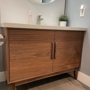 36" Bespoke Bathroom Vanity Cabinet - Single Sink, 2 Door, No Drawer - For New Home Build or Remodel