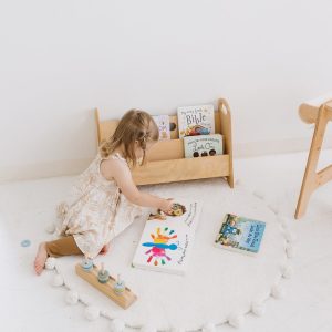 Montessori Bookshelf, Toddler Toys Storage, Kids book shelf, Nursery Furniture, Baby Shower Gift, Front facing bookshelf, Wooden bookcase