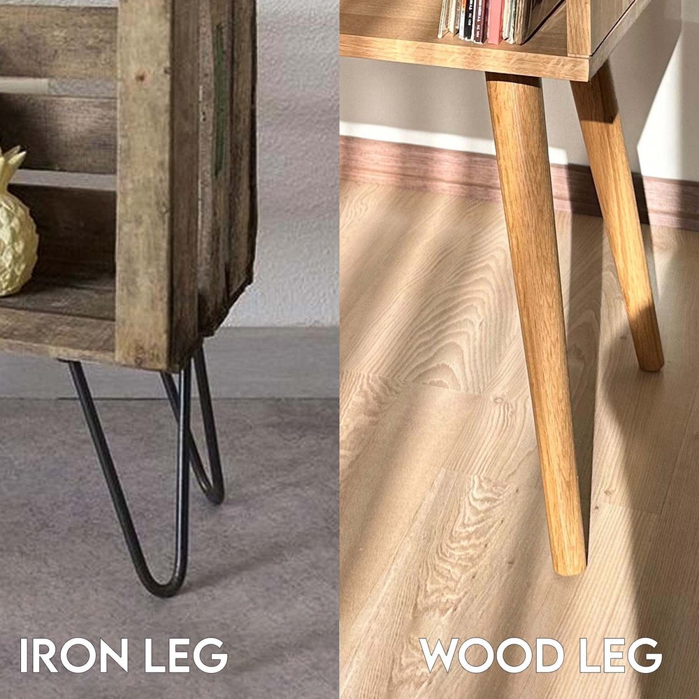 Oak Vinyl Console, Vinyl holder, Vinyl End Table, Vinyl Record Display - Image 10