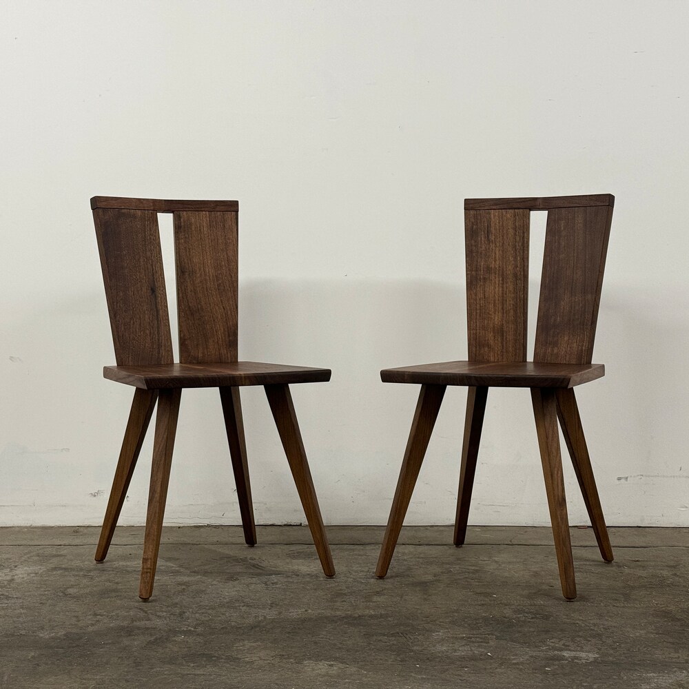 HEWN Modern Dining Chair, Sculptural Slab Side Chair, Accent Chair, Vanity Chair - Image 8