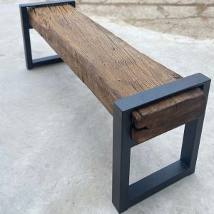Reclaimed Wood Entry Bench, Reclaimed Farmhouse Furniture, Outdoor Furniture For Patio Bench, Rustic Bench for Entryway