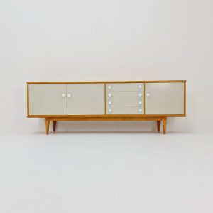 Rare Mid Century Modern German Beech Sideboard by Behr Möbel, 1970s