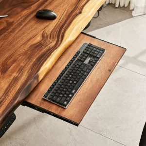 Keyboard Tray – Keyboard Tray Add-on, South American Walnut, Desk Tray, Desk Keyboard Tray, Desk Storage, Desk, Keyboard and Mouse